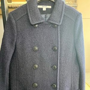 Navy blue DKNY winter coat size 10